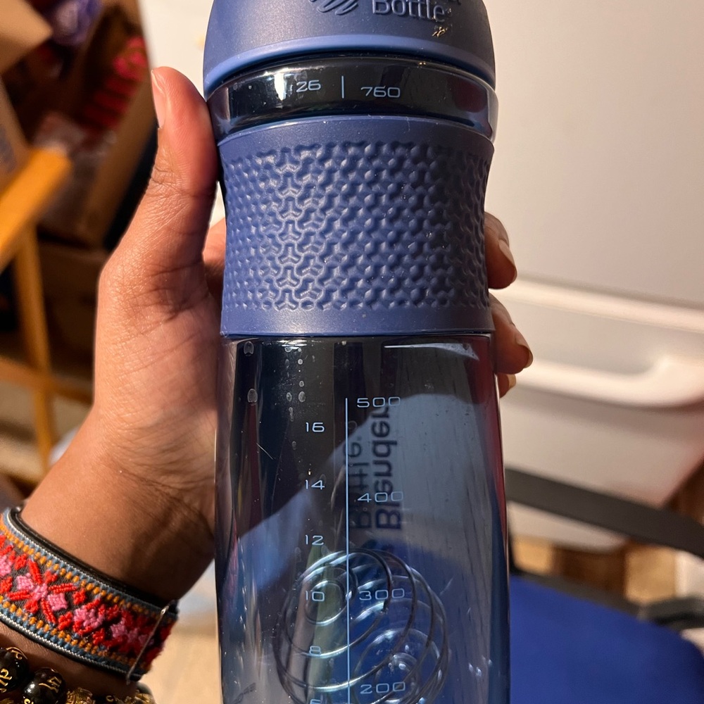 Double blue sport style shaker bottle